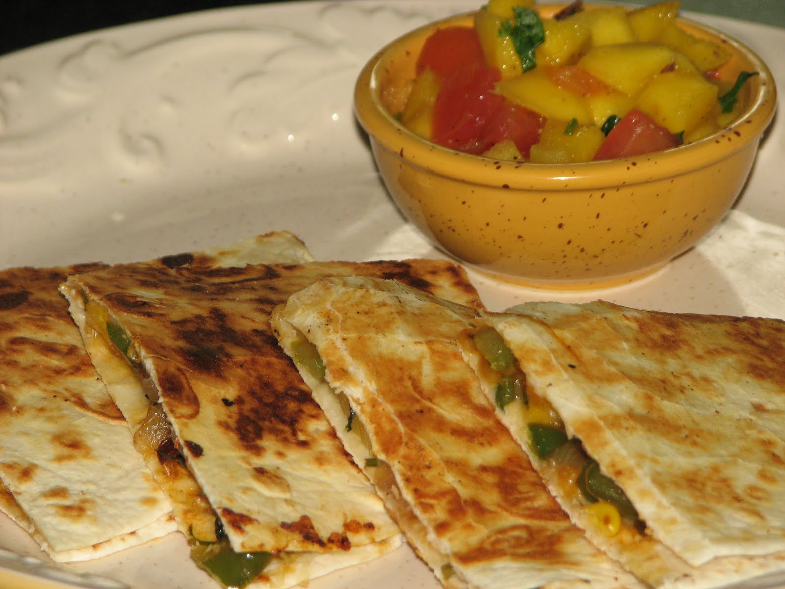 Ranji's Kitchen Corner CHIPOTLE ROASTED VEGETABLE QUESADILLA