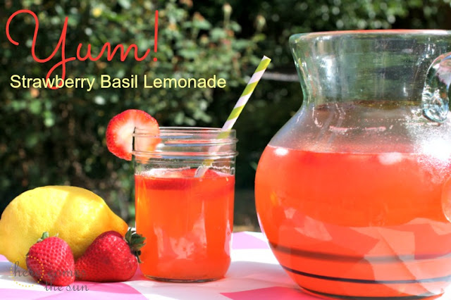 Here Comes the Sun: Strawberry Basil Lemonade