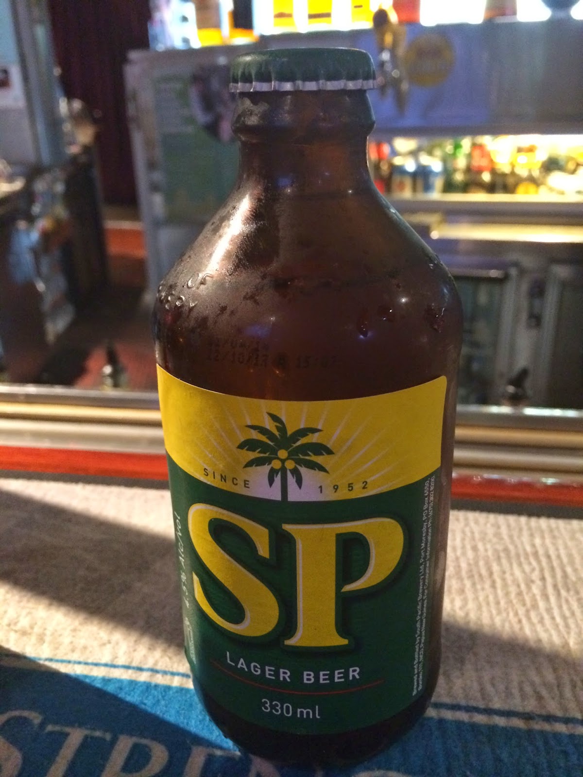 World Beer Experience South Pacific SP lager Papua New Guinea 3/6/14