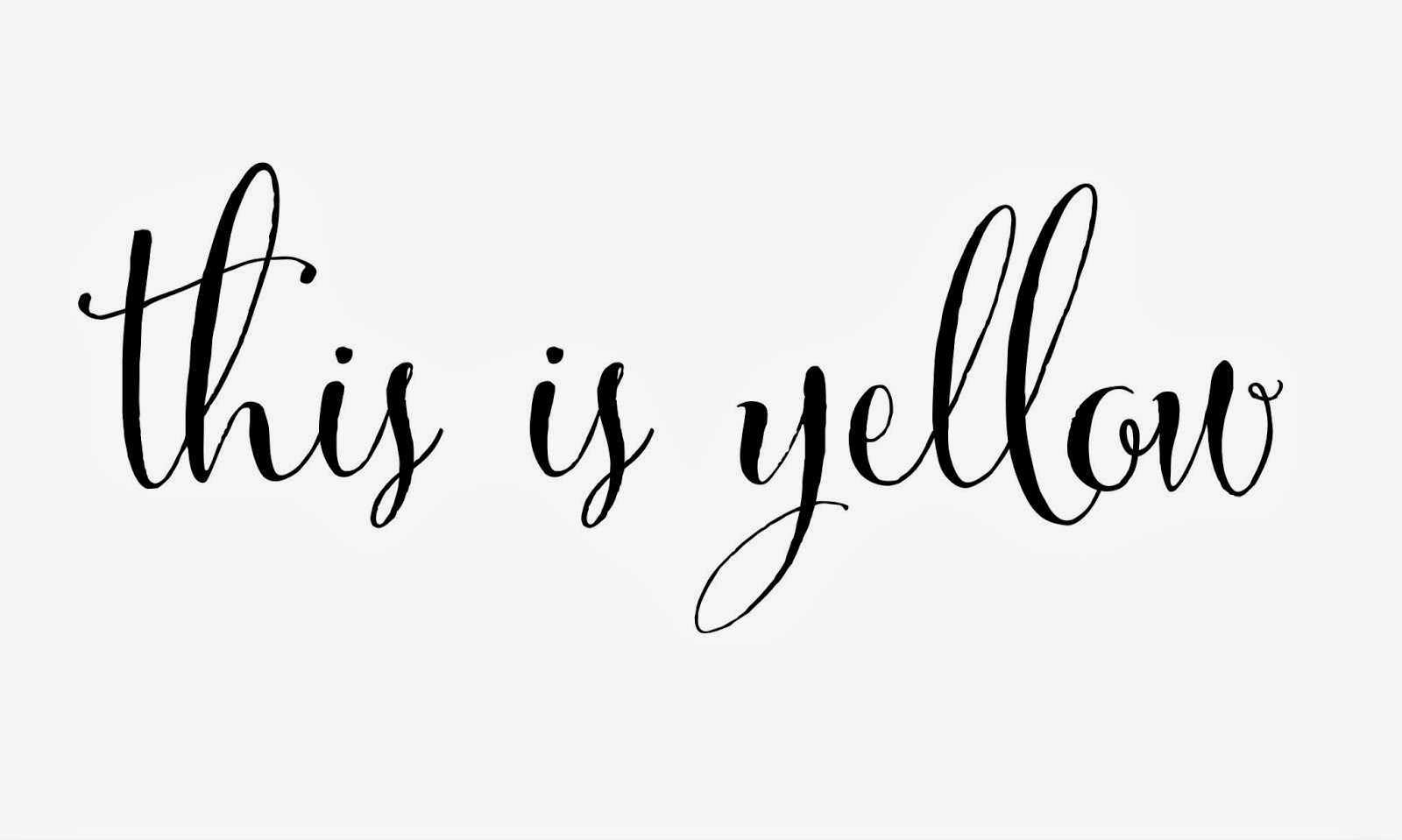 This is Yellow