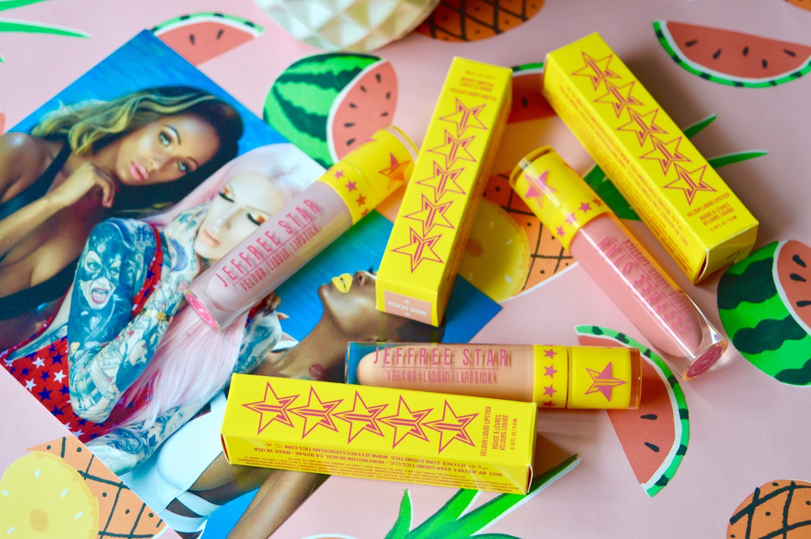 Beauty Review Jeffree Star Summer Liquid Lipsticks POPCORN AND GLITTER