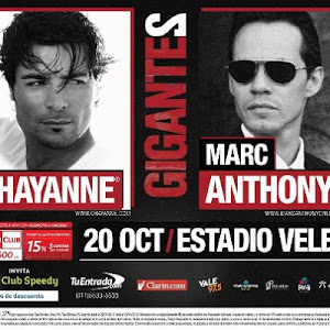 Chayanne y Marc Anthony en Argentina 2012