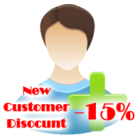 15% Discount for New Customer