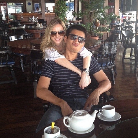 James Yap and girlfriend Michela Cazzola