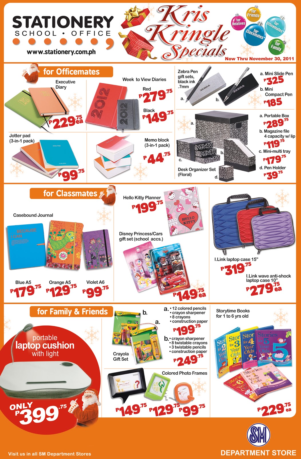 Stationery at SM Christmas Gifts for your Officemates Friends and