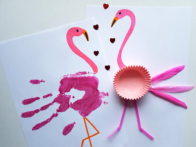 flaming DIY - flamingo DIY - flaming prace plastyczne - kreatywnie z dzieckiem - flaming z papierowego talerzyka - flaming obrazek - flaming torebka na prezenty - do it yourself - flaming zakładka