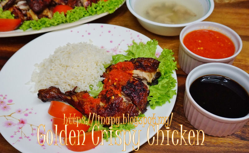 Ayam Goreng Bakar Chinese Style (Golden Crispy Chicken 