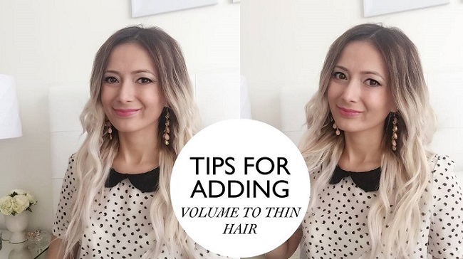 how to add volume to thin hair