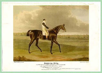 Cavalo puro-sangue inglês que tinha o nome de Filho da Puta, nome recebido por causa de uma desilusão amorosa do dono do animal bem na época de seu nascimento