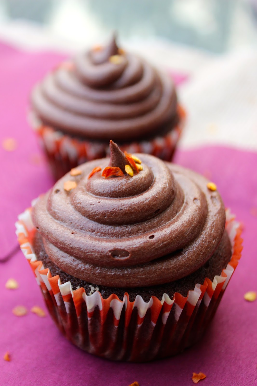 &amp;quot;Hot&amp;quot; Chocolate Cupcakes with Chocolate Frosting - Hot Chocolate Hits