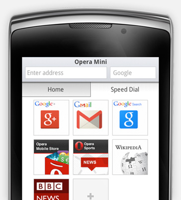 Opera Mini Screenshot