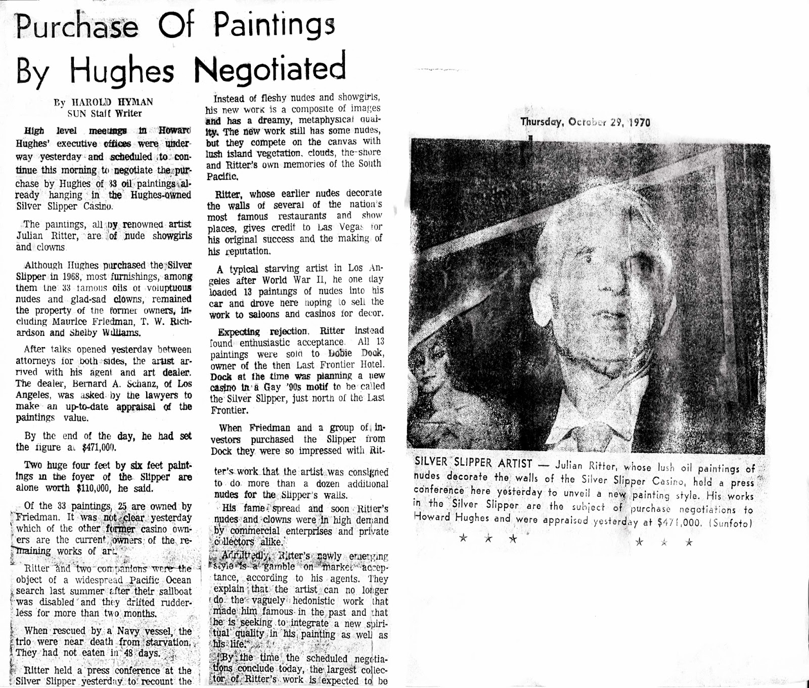 Julian Ritter's blog: `THE LIFE AND ART OF JULIAN RITTER'