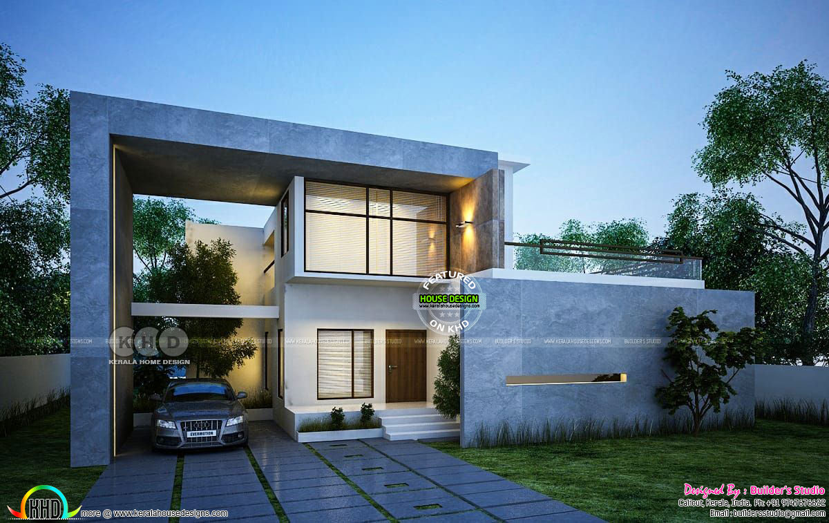 contemporary residence 1500 sq-ft | Kerala home design | Bloglovin'