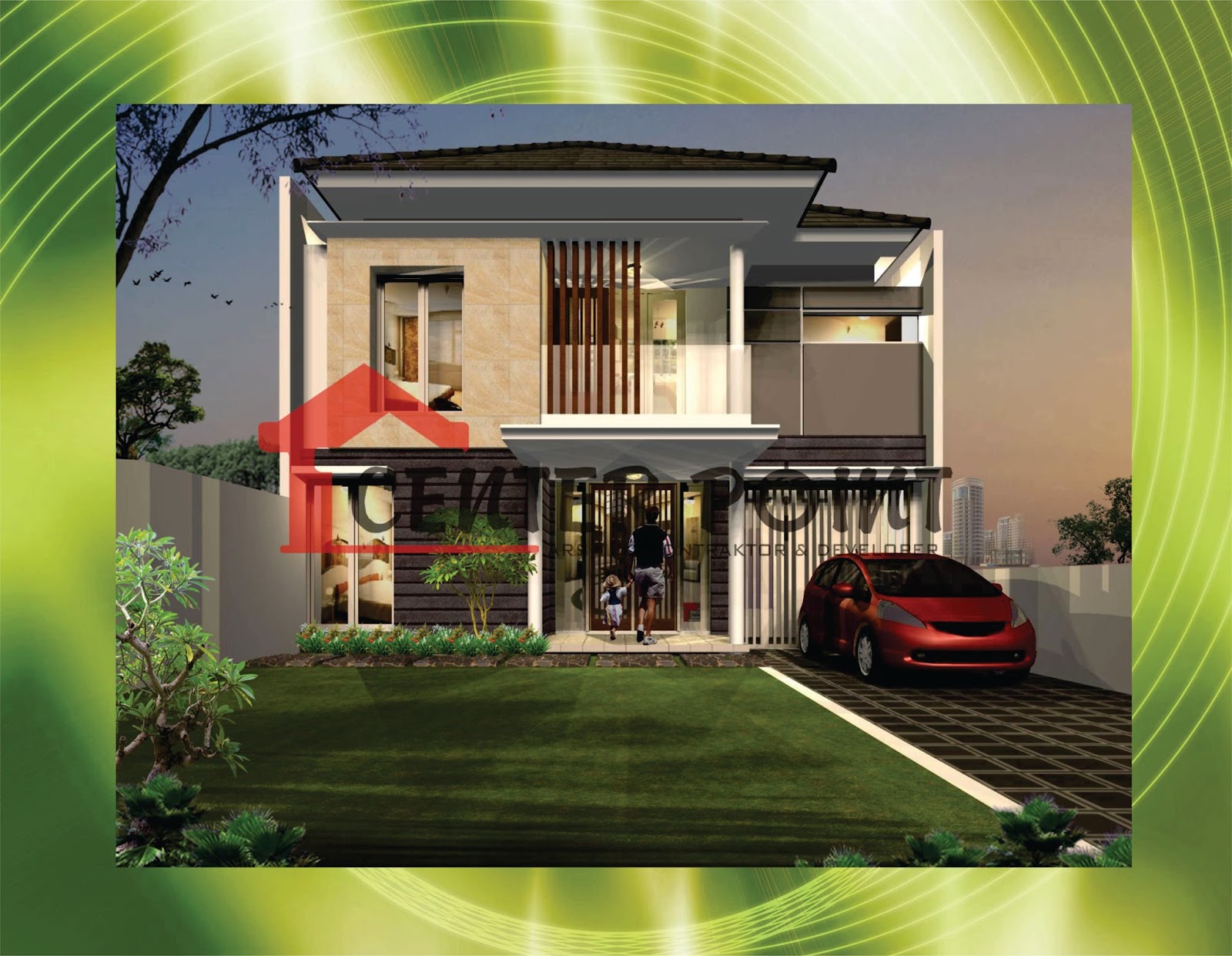 Rumah Minimalis Nan Asri Huniankini