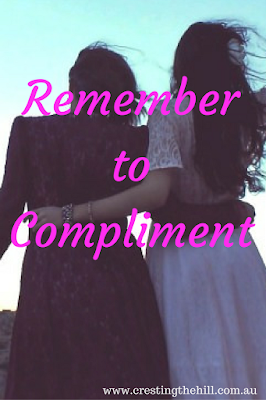 Wind-Back Wednesday ~ Remembering to give those little compliments - they mean the world