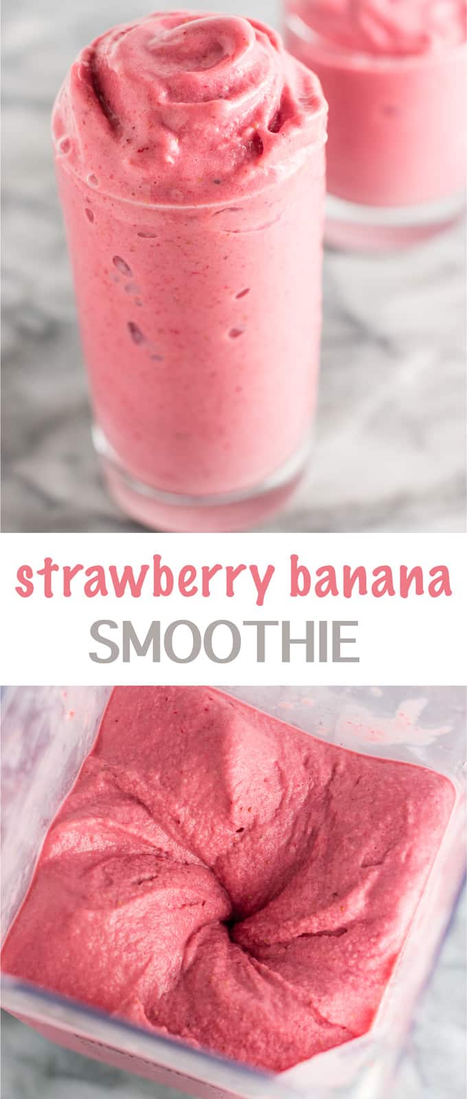 HOW TO MAKE A HEALTHY STRAWBERRY BANANA SMOOTHIE