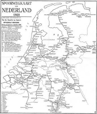 Spoorwegkaart 1868