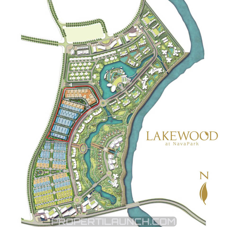 Peta Lokasi Cluster Lakewood NavaPark BSD