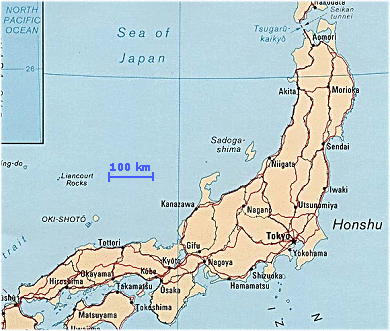 Map of Honshu Islands Pictures | Map of Japan Cities