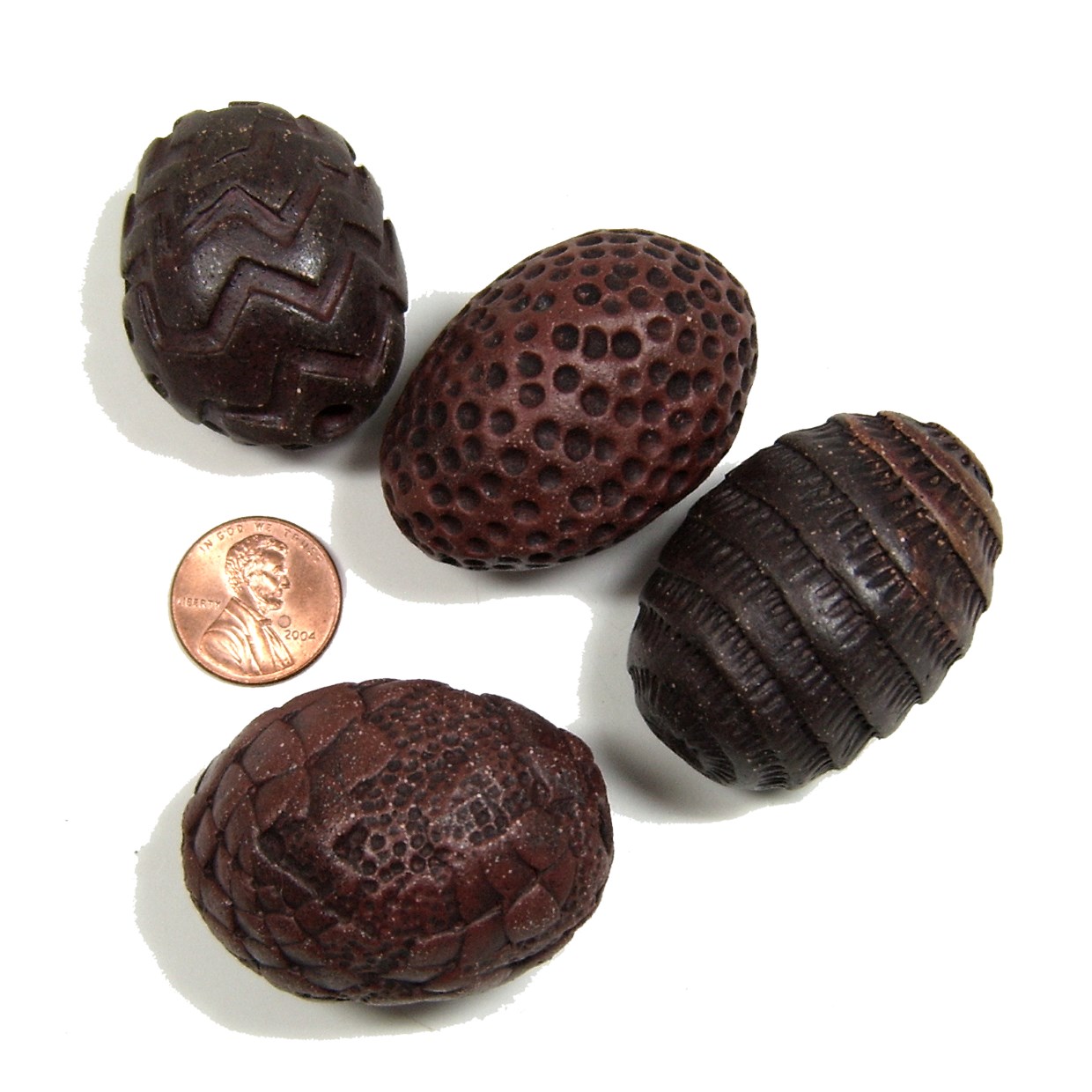 More Carved Hollow Beads...