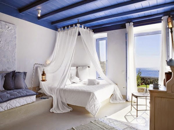 Kamar tidur dengan gaya resort