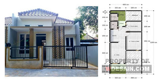 Desain Rumah Ukuran 6x12 1 Lantai