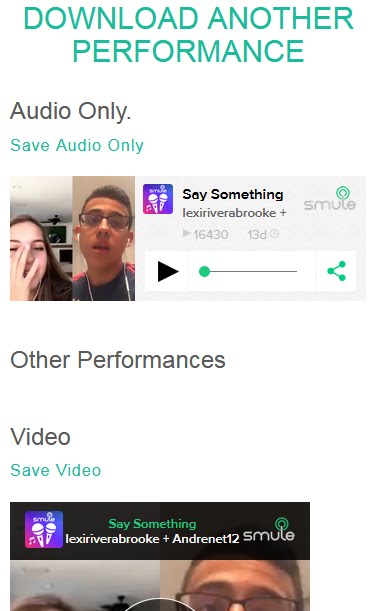 Simpan Video Smule