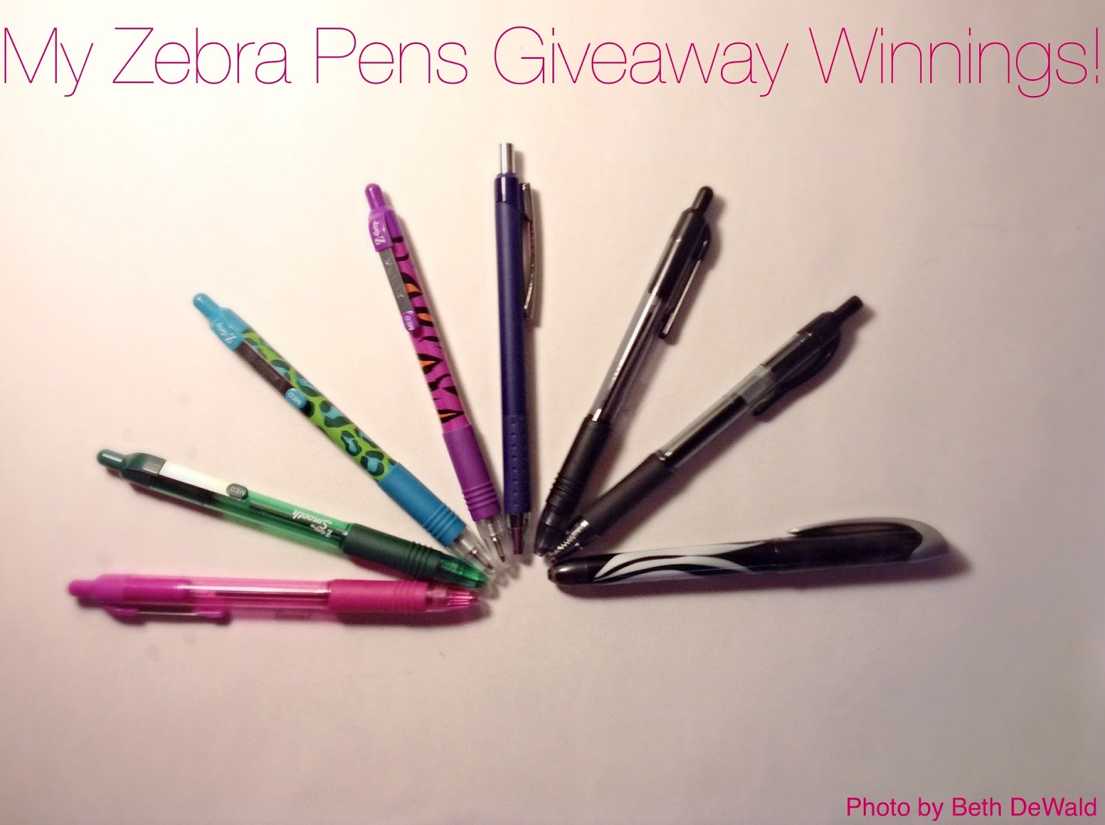 Live Love Planners My Zebra Pens Giveaway Winnings!