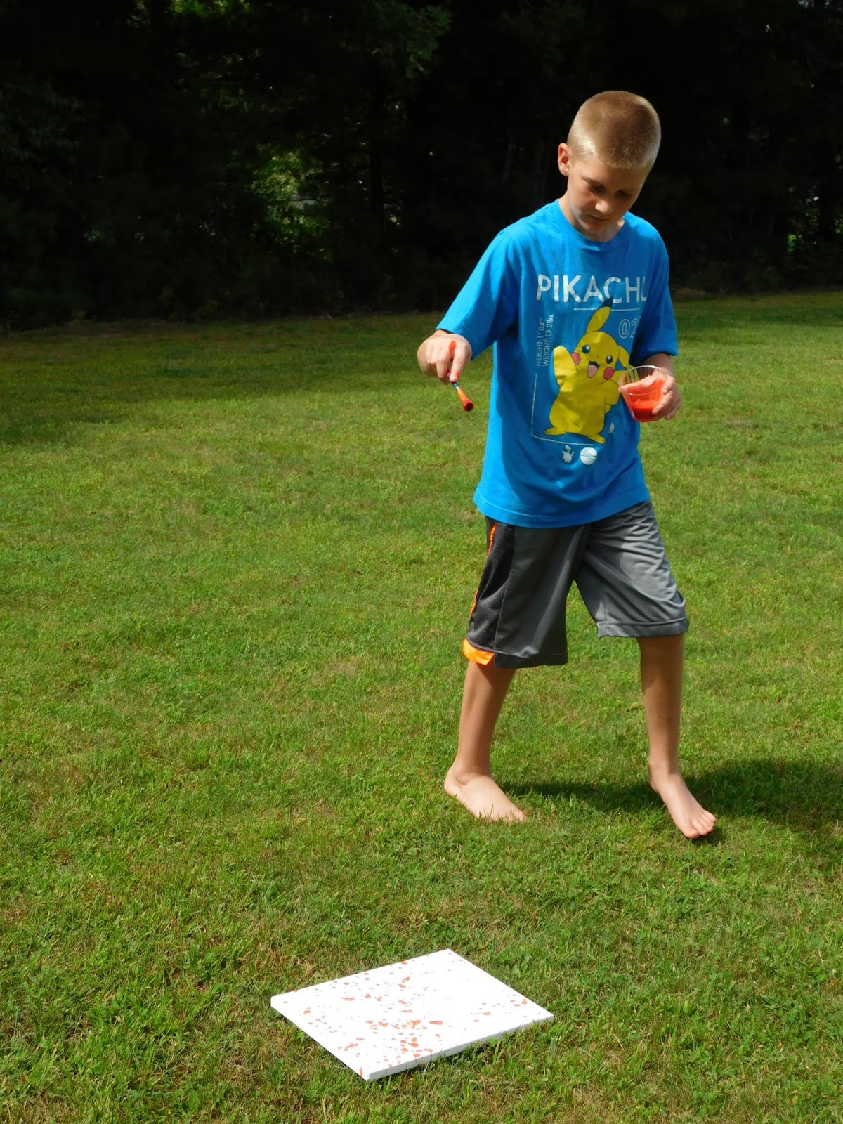 Art Project #42: Splatter Paint Canvas