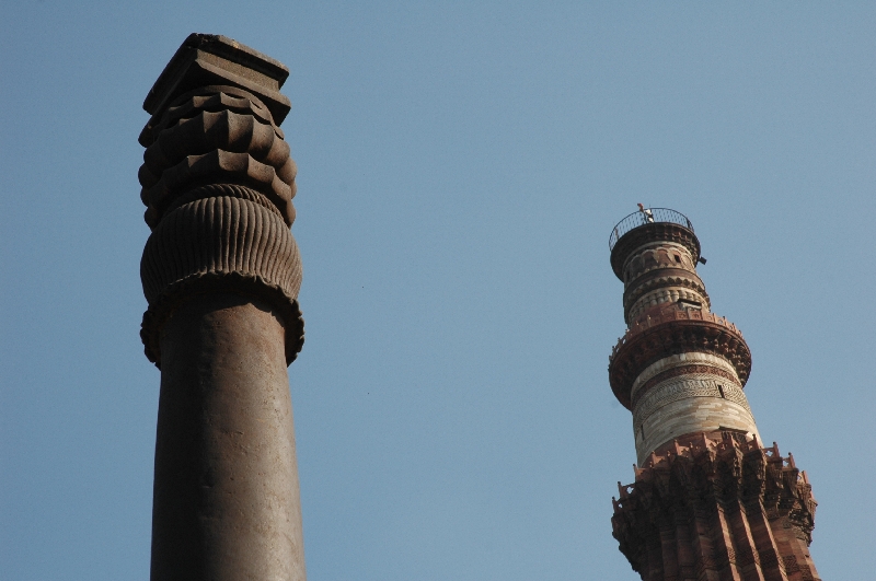 mother nature Incredible Dust Resistant Iron pillar of Delhi