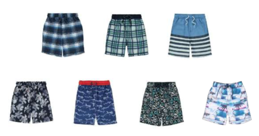 asda boys swim shorts
