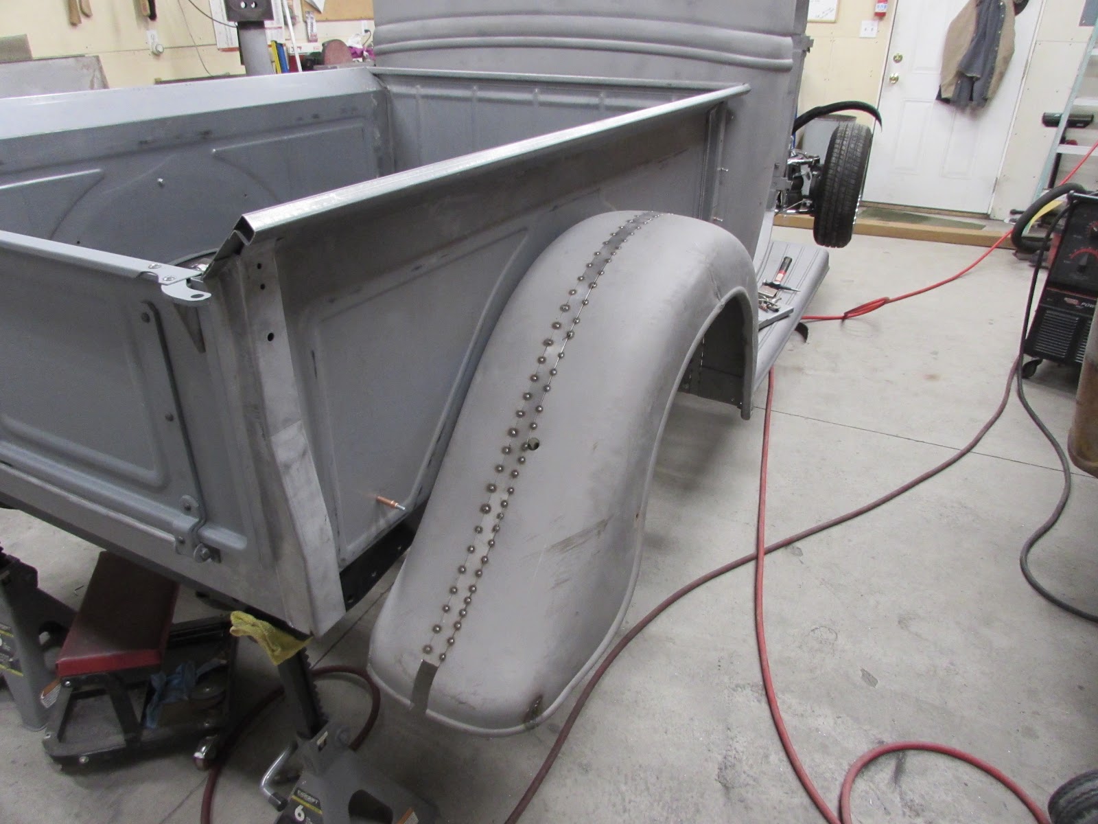 Reel Rods Inc. SHOP UPDATE Widening rear fenders on a 36 Ford pickup