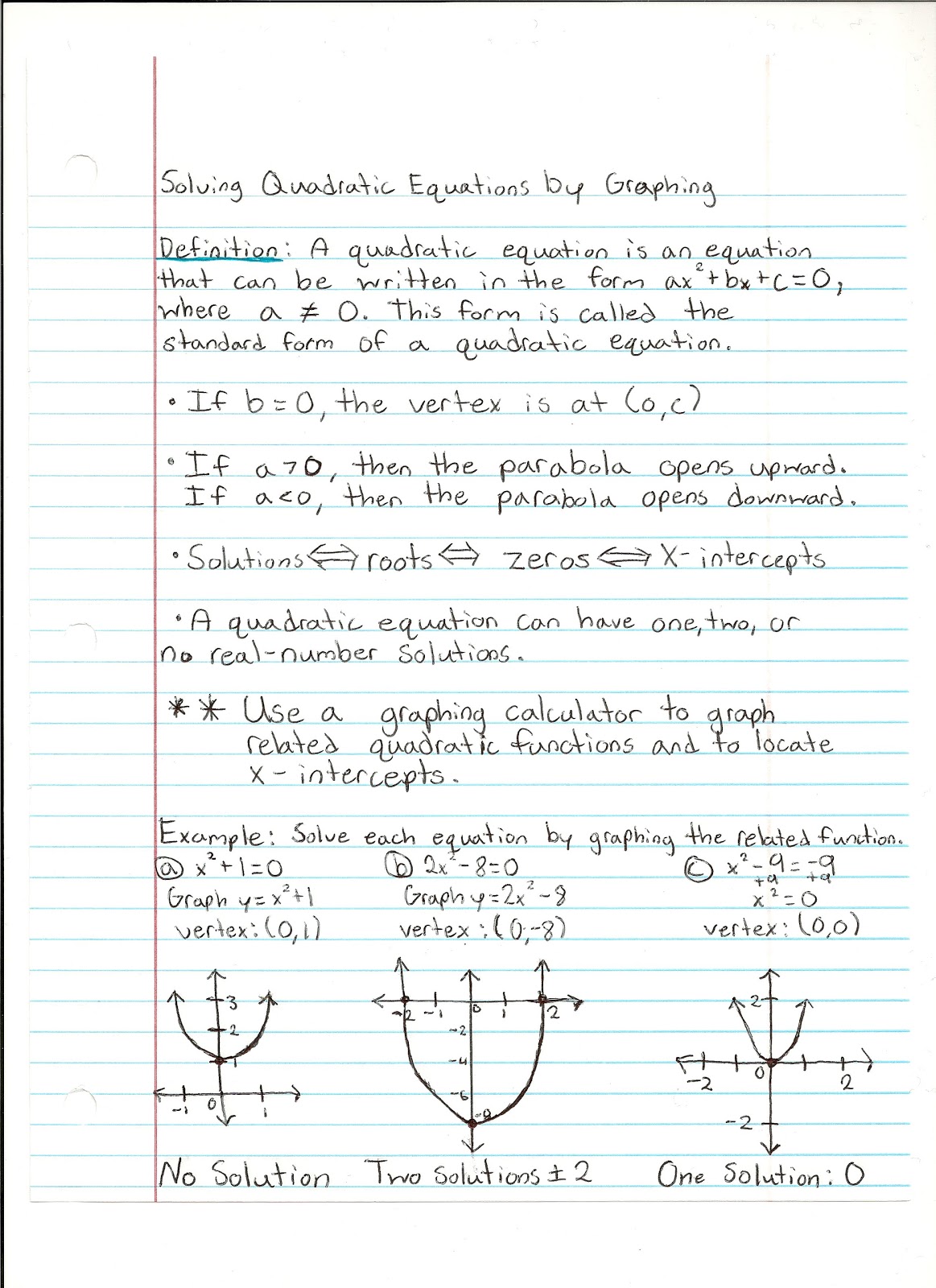 math-notes-solving-quadratic-equations-by-graphing