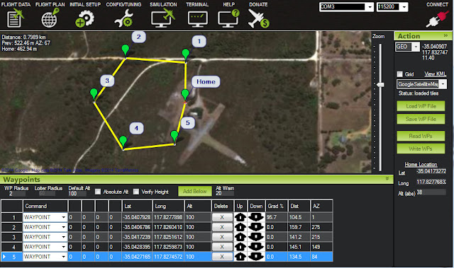 How to use APM Mission Planner for drone