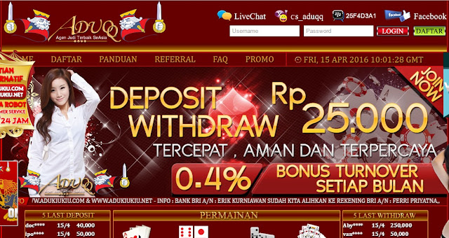 Cara Mendaftar Akun Domino ADUQQ http://www.daftarakundomino.com/