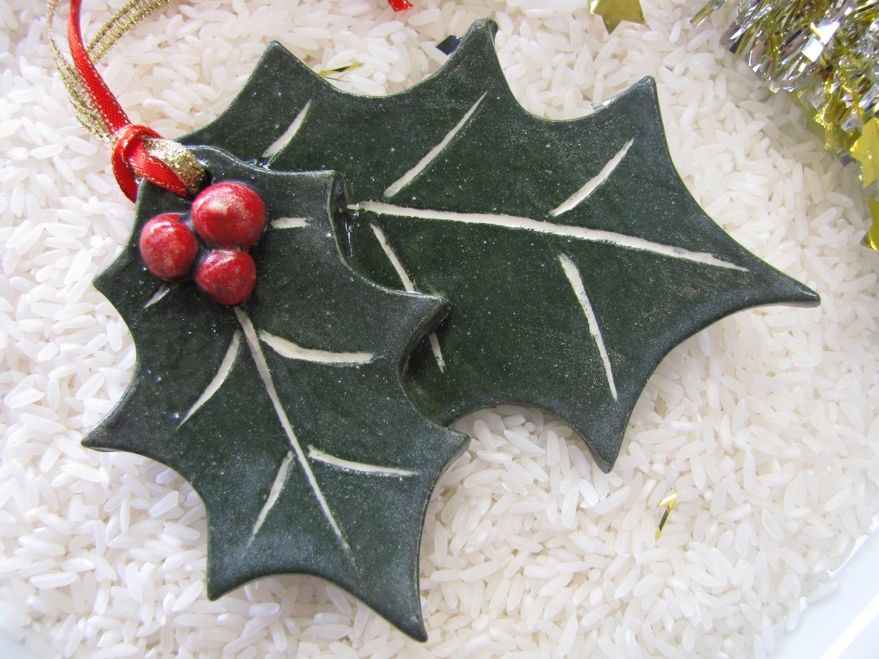 Jan Wallace Pottery Christmas Decorations ready for Next Craft Market