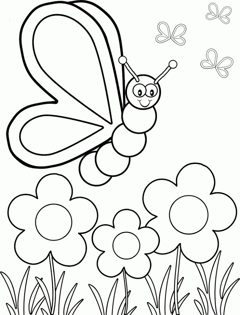 Download HD Butterfly And Flower Designs Coloring Pages Pictures ...