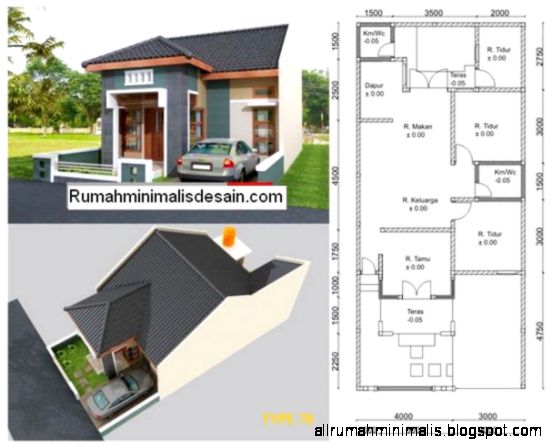 Denah Dan Model Rumah Minimalis  Design Rumah Minimalis