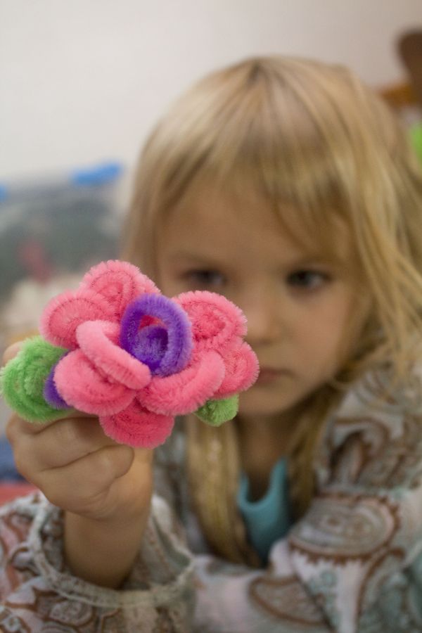 How to Make Pipe Cleaner Flower Rings Life with Moore Babies
