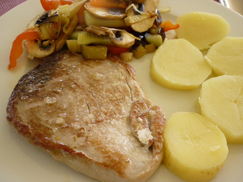 Mis recetas de cocina favoritas: Atún a la plancha con verduras