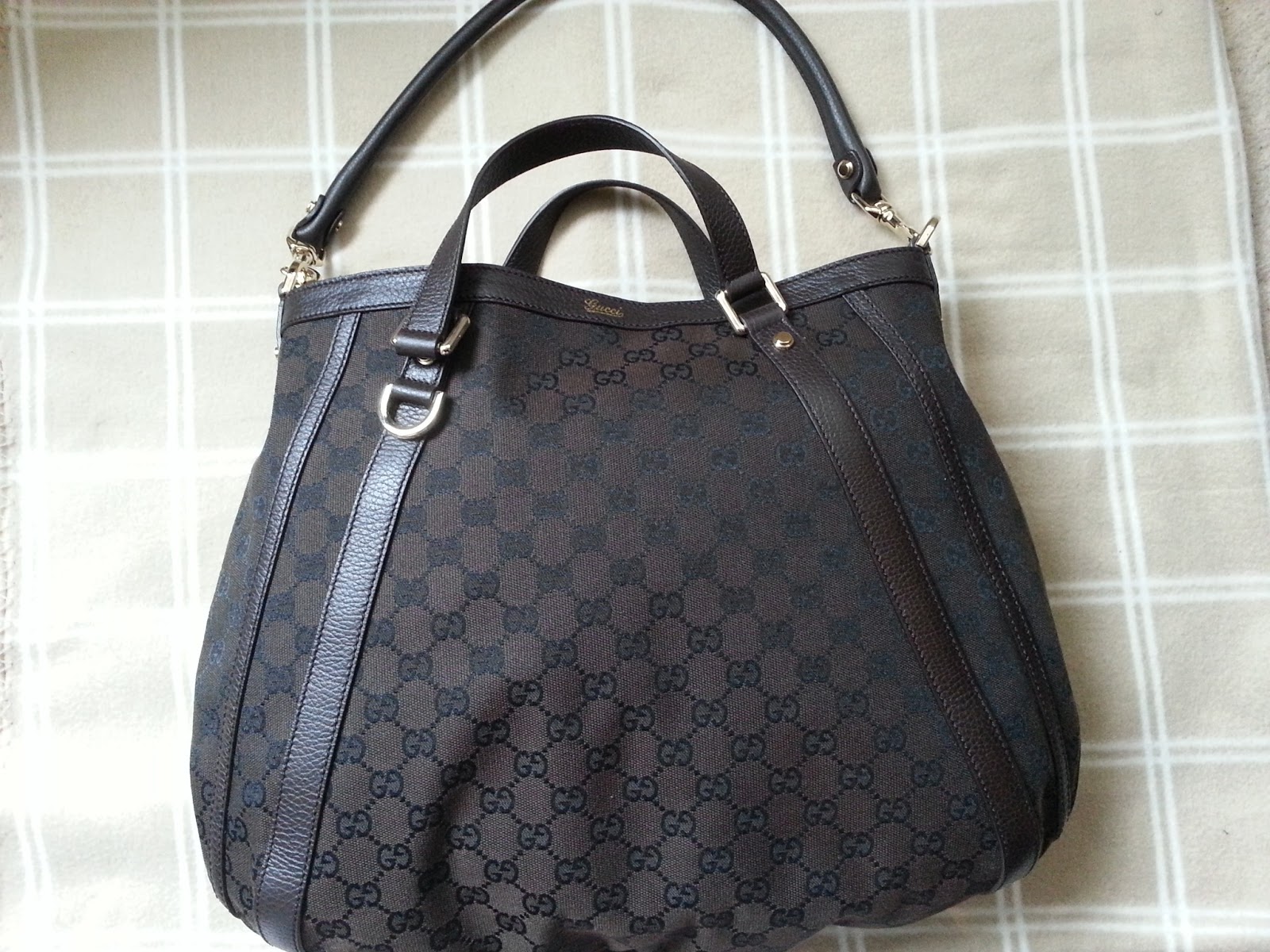 Boutique Malaysia: GUCCI GG Signature Abbey Dark Brown Bag 272393