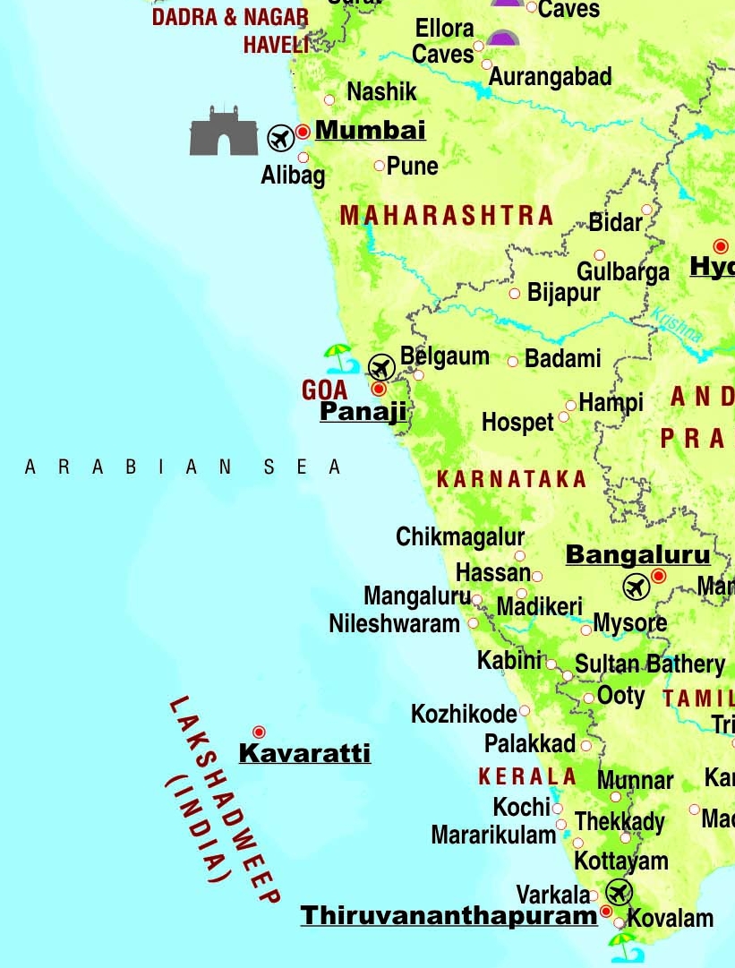 Cochin Kerala Map