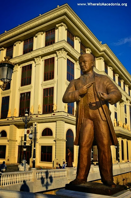 Monument at Art Bridge - Skopje, Macedonia