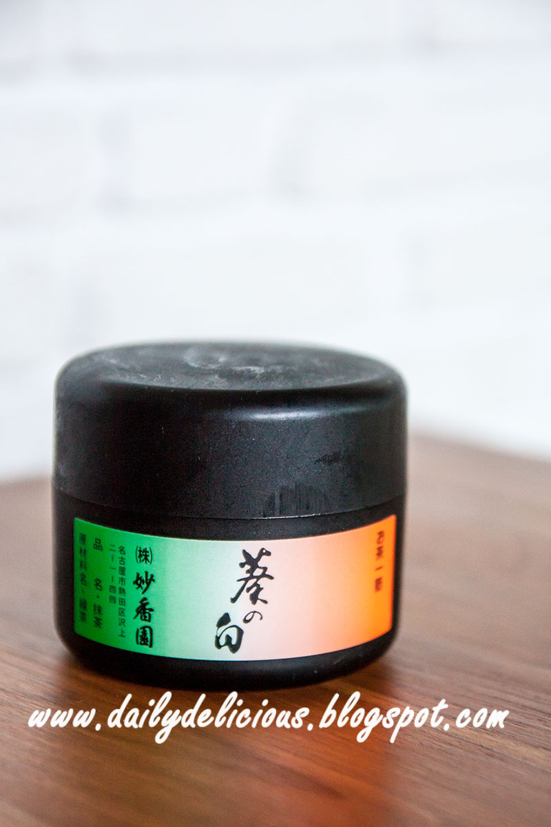 dailydelicious Green tea chiffon cake with Green tea white chocolate