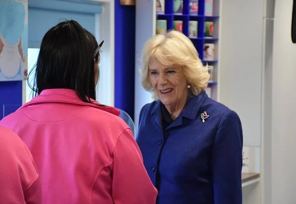 Duchess visited the Max Spielmann Academy and Maggie’s at the Royal Marsden Hospital, the cancer charity’s latest centre