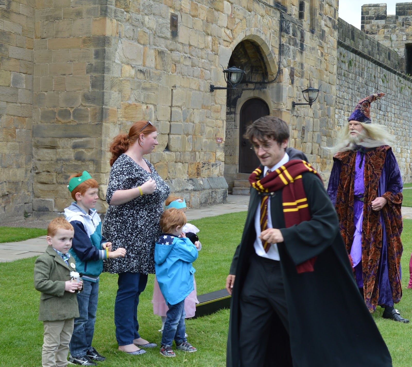 Harry Potter and Dumbledore at Alnwick Castle