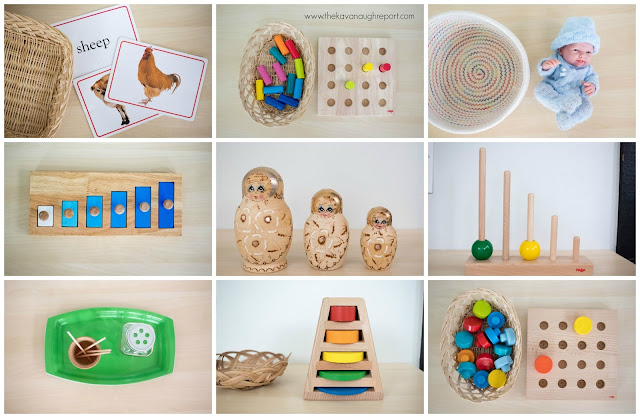Montessori friendly favorites for 15 to 18 month olds. 