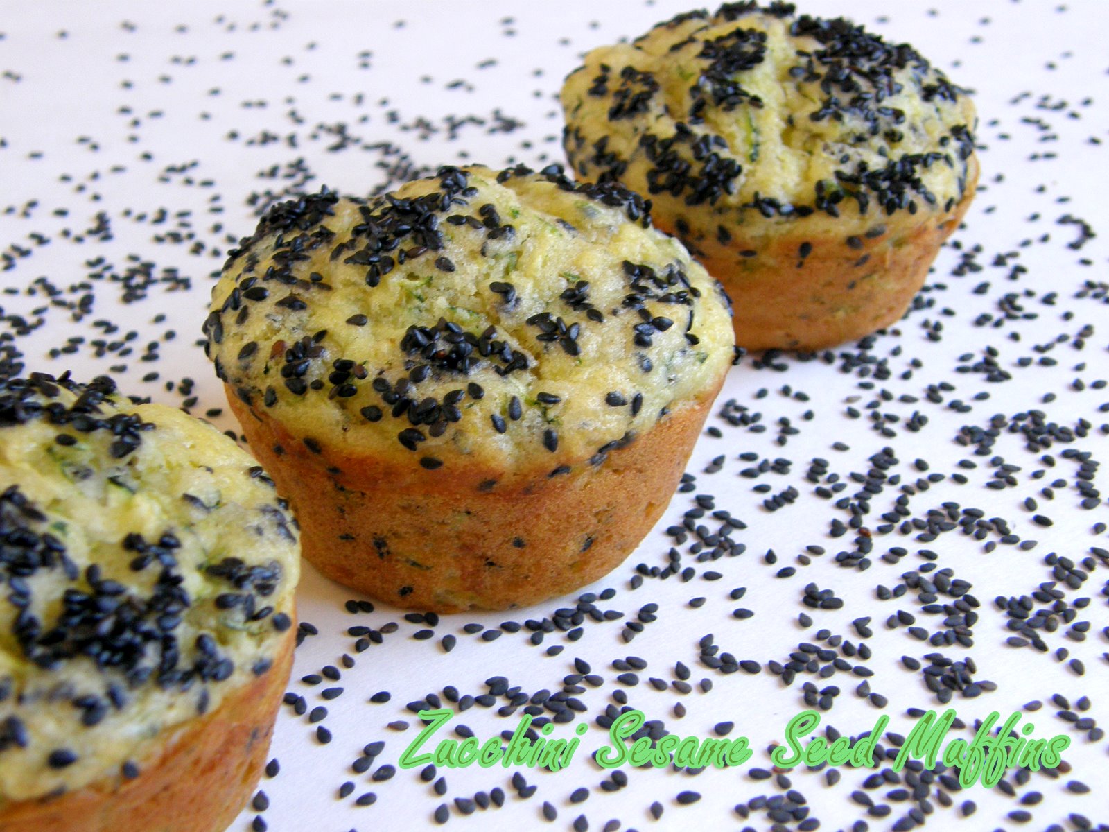 When Adobo Met Feijoada Zucchini Sesame Seed Muffins