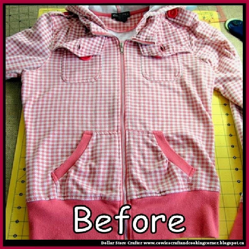 Dollar Store Crafter Turn An Old Hoodie Into A Cute Pillow