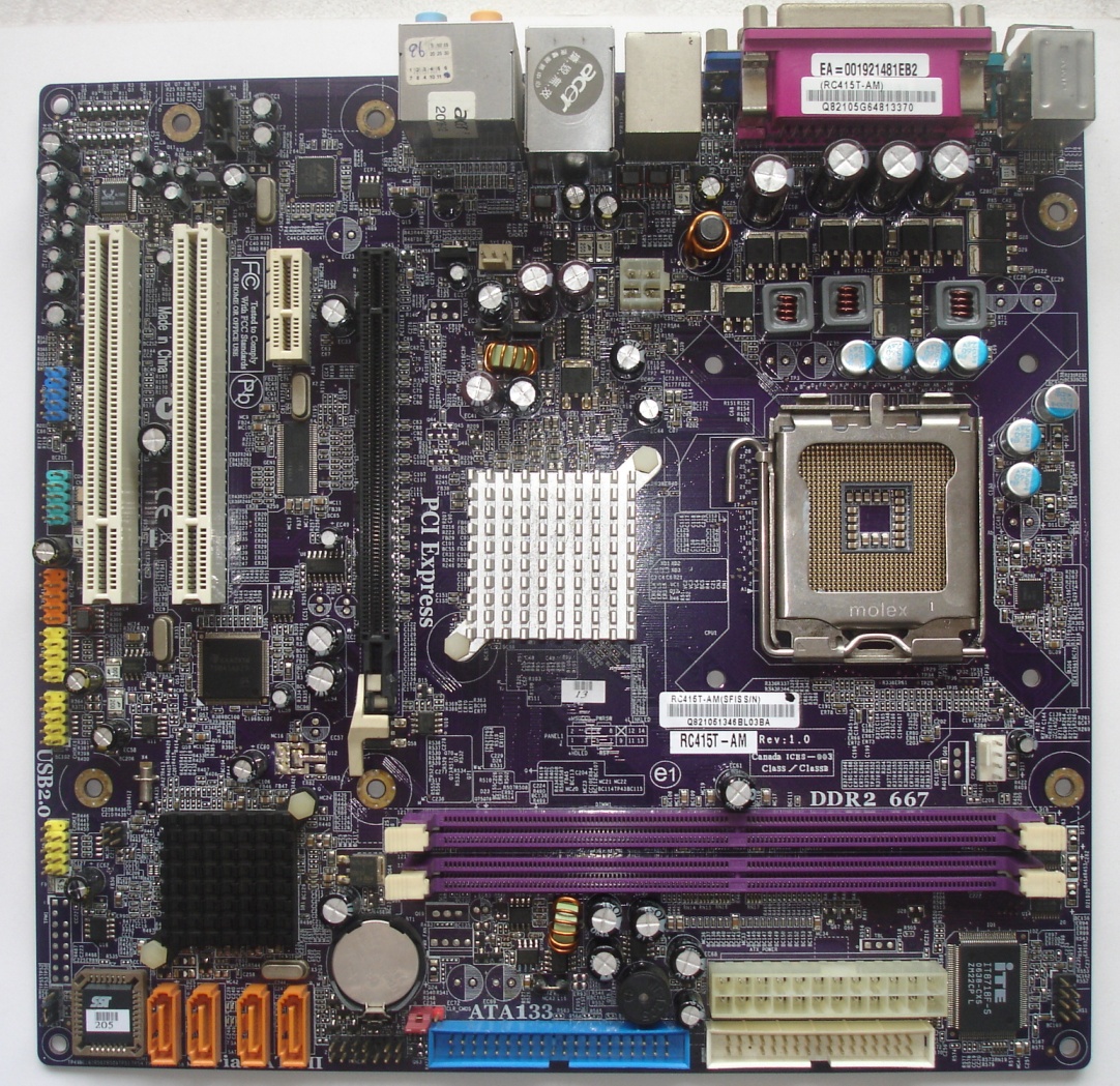 奇旺維修部落格: Acer RC415T-AM 主機板維修---可過電無法開機